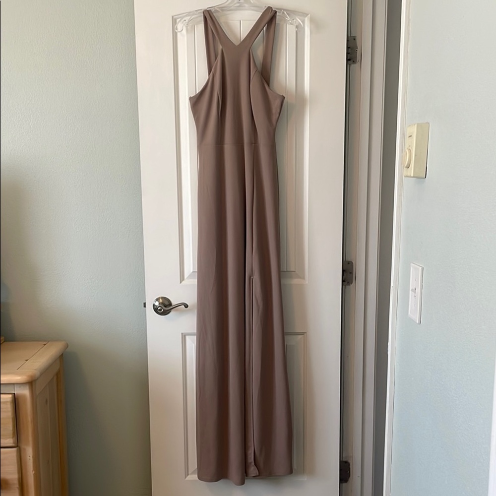 Elegant Taupe Dress